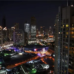 Downtown With Fountain And Burj Khalifa View شقة